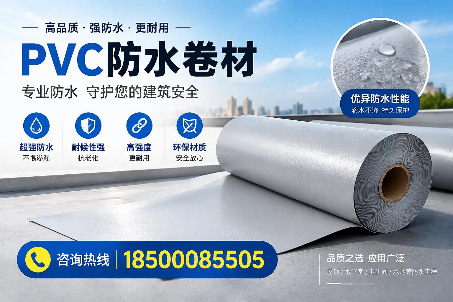 汕尾地区pvc防水卷材的市场现状与发展趋势